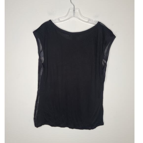 White House Black Market WHBM striped floral sleeveless blouse shirt - medium - Picture 3 of 4